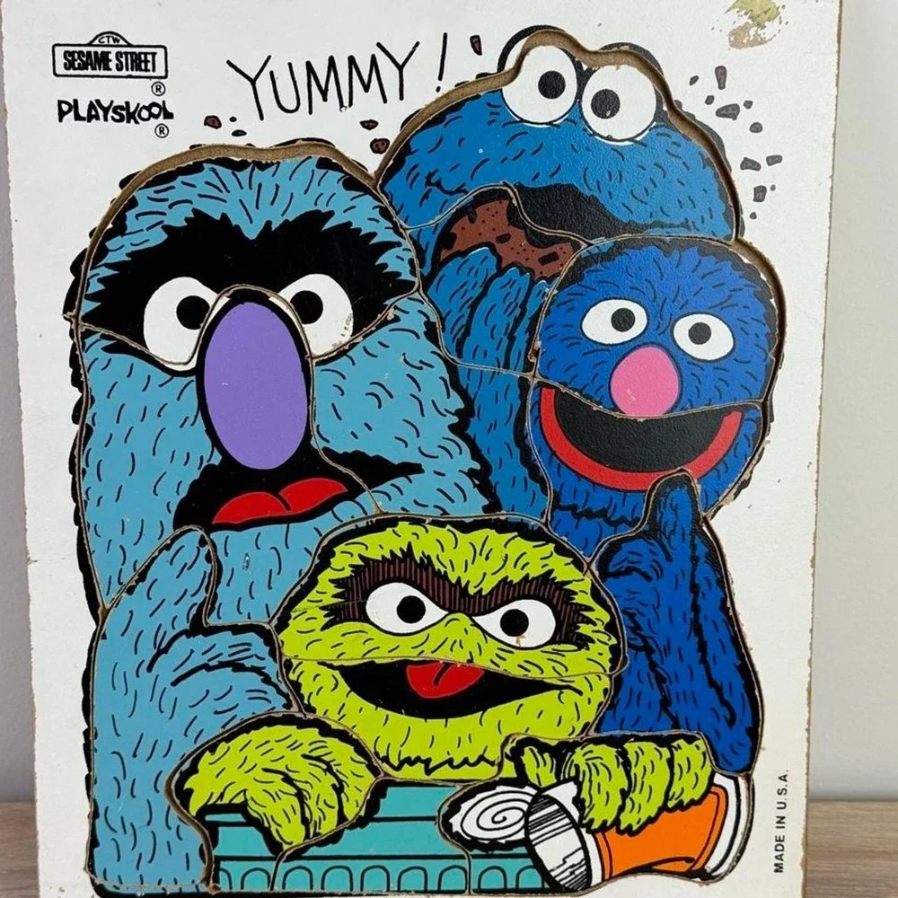 Vintage Puzzle Set Sesame Street Peanuts Lion King